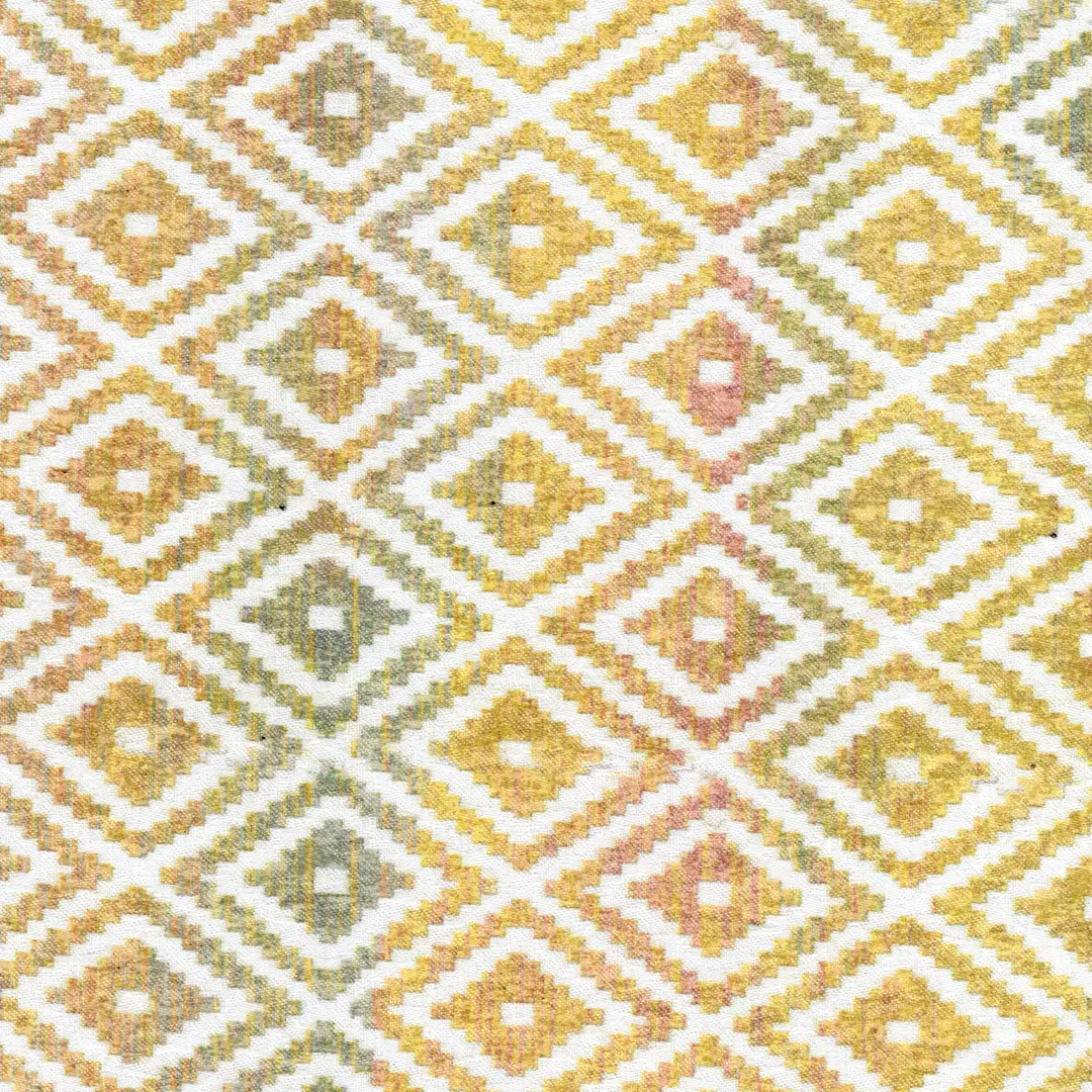 Yellow/ White Ikat